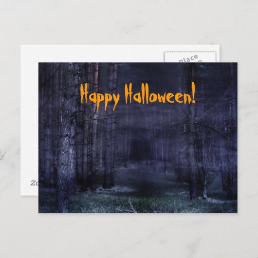 Creepy Forest Briefkaart (Voorkant / Achterkant)