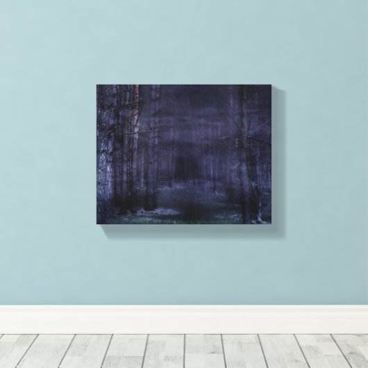 Creepy Forest Canvas Afdruk (Insitu (Houten vloer))