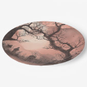 Creepy Forest Halloween Papieren Bordje (Gekanteld)