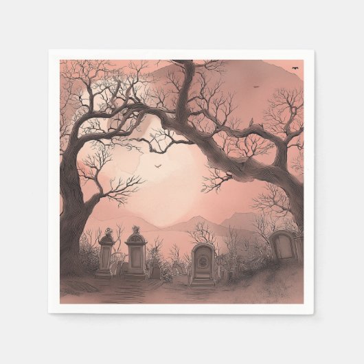 Creepy Forest Halloween Servet (Voorkant)