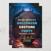 Creepy Forest Jack-O' Lanterns Halloween Kaart (Voorkant / Achterkant)