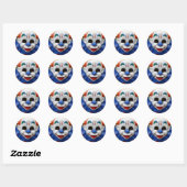 Creepy Funhouse Killer Clown Stickers (Vel)