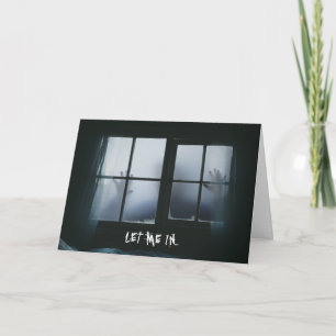 Creepy Funny Halloween Birthday Custom Text Kaart