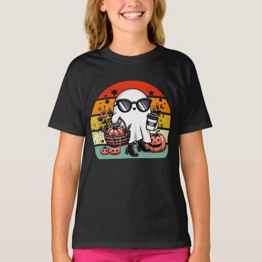 Creepy Funny Halloween Casual Ghost T-shirt (Voorkant)