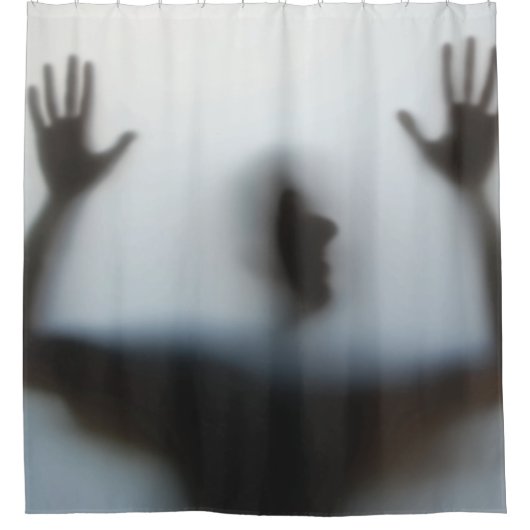 Creepy Funny Surrender Man Douchegordijn (Voorkant)