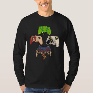 Creepy Gaming Controller Video Games Halloween Gam T-shirt
