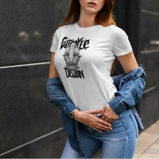 Creepy Gargoyle Monster Hand Drawn T-shirt