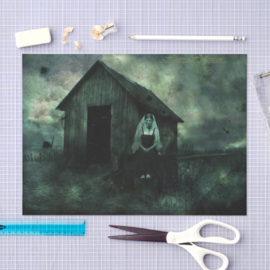 Creepy Ghost Bride Halloween-weefselpapier Tissuepapier (Craft)