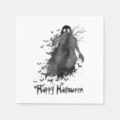 Creepy Ghost Halloween Papier Servetten (Voorkant)