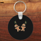 Creepy Gingerbread Cookies For Krampus Xmas Goth H Sleutelhanger (Voorkant)