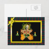 Creepy GingerBrooMan Briefkaart (Voorkant / Achterkant)