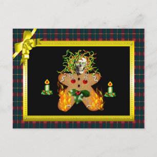 Creepy GingerBrooMan Briefkaart