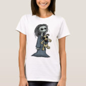 Creepy Girl met Creepy Puppy T-shirt (Voorkant)