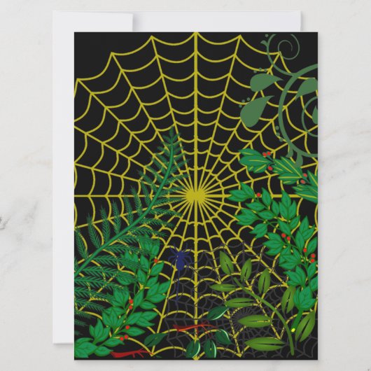 Creepy Gory Green Foliage Dark Night Halloween Fun (Achterkant)