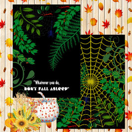 Creepy Gory Green Foliage Dark Night Halloween Fun