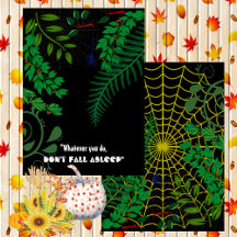 Creepy Gory Green Foliage Dark Night Halloween Fun