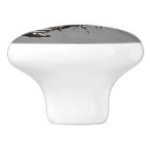 Creepy Gothic Bee Skull Wings Insect Keramische Knop (Zijkant)