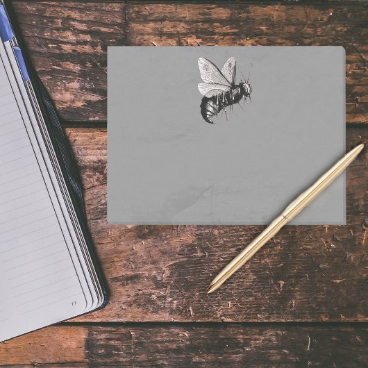 Creepy Gothic Bee Skull Wings Insect Post-it® Notes