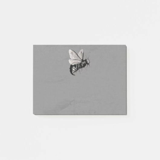 Creepy Gothic Bee Skull Wings Insect Post-it® Notes (Voorkant)