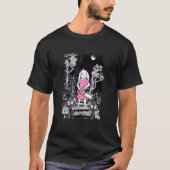 Creepy Gothic Chainzaag Bunny Gothic Halloween Hor T-shirt (Voorkant)