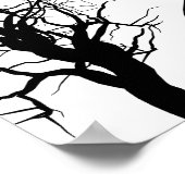 Creepy Gothic Child Bats moon Halloween Art Poster (Hoek)