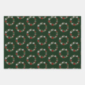 Creepy Gothic Christmas Skull Wrapping Papier Inpakpapier Vel (Voorkant 2)