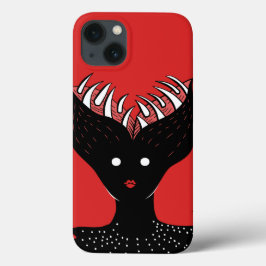 Creepy gothic demon girl horror Case-Mate iPhone case