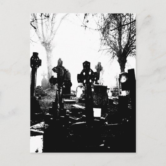 Creepy Gothic Graveyard Briefkaart (Voorkant)