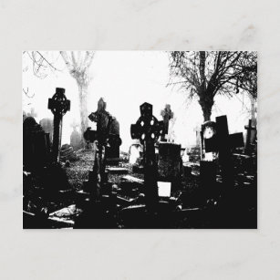 Creepy Gothic Graveyard Briefkaart
