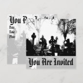 Creepy Gothic Graveyard Kaart (Voorkant / Achterkant)