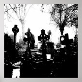 Creepy Gothic Graveyard Poster (Voorkant)