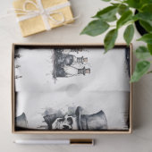 Creepy Gothic Halloween Elements Arts and Crafts Tissuepapier (Geschenk)