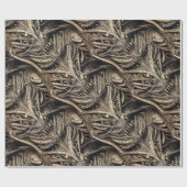 Creepy Gothic Horror Demon Biomatter Cadeaupapier (Vlak)