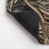 Creepy Gothic Horror Demon Biomatter Muismat (Hoek)