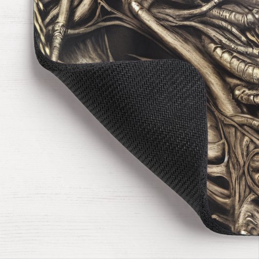 Creepy Gothic Horror Demon Biomatter Muismat (Hoek)