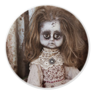 Creepy Gothic Porcelain Doll Victoriaans Gothic Keramische Knop