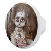 Creepy Gothic Porcelain Doll Victoriaans Gothic Keramische Knop (Rechts)