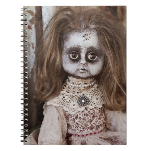 Creepy Gothic Porcelain Doll Victoriaans Gothic Notitieboek