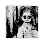 Creepy Gothic Porcelain Doll Victoriaans Gothic Zelfinktende Stempel (Design)