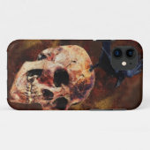Creepy Gothic Skull and Crow - Halloween Horror Case-Mate iPhone Case (Achterkant (horizontaal))