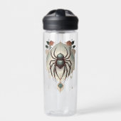 Creepy Gothic Spider voor Spiderweb Waterfles (Voorkant)