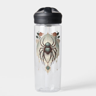 Creepy Gothic Spider voor Spiderweb Waterfles