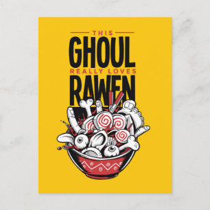 Creepy Goul Love Rawen Halloween Briefkaart