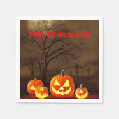 Creepy graveyard Eat Drink en eng Halloween Servet (Voorkant)