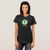 Creepy Green Alien T-shirt (Voorkant volledig)