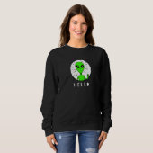 Creepy Green Alien Trui (Voorkant volledig)