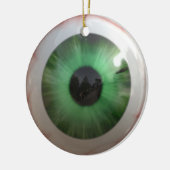Creepy Green Eyeball Keramisch Ornament (Links)