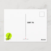 Creepy Green Slime Monster Birthday Dank u Briefkaart (Achterkant)