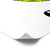 Creepy Green Slime Monster Flags Birthday Party Poster (Hoek)