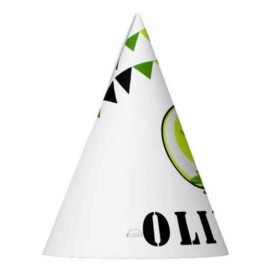 Creepy Green Slime Monster Kind Birthday Party Feesthoedjes (Links)